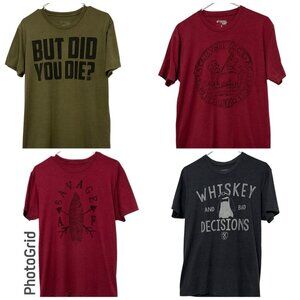 RANGER UP Bundle of 4 Graphic Tees All Mens Size Medium